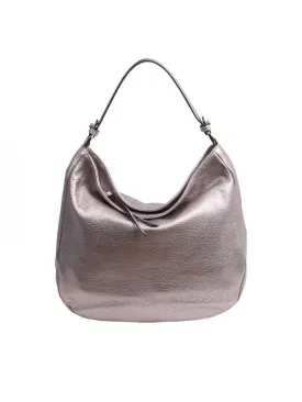 Abro Hobo Leather Bag Shiny Shimmering Rose 028390-18 191 0040
