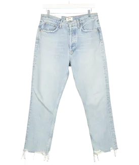 AGOLDE Blue Riley High-rise Straight Leg Crop Jeans W28