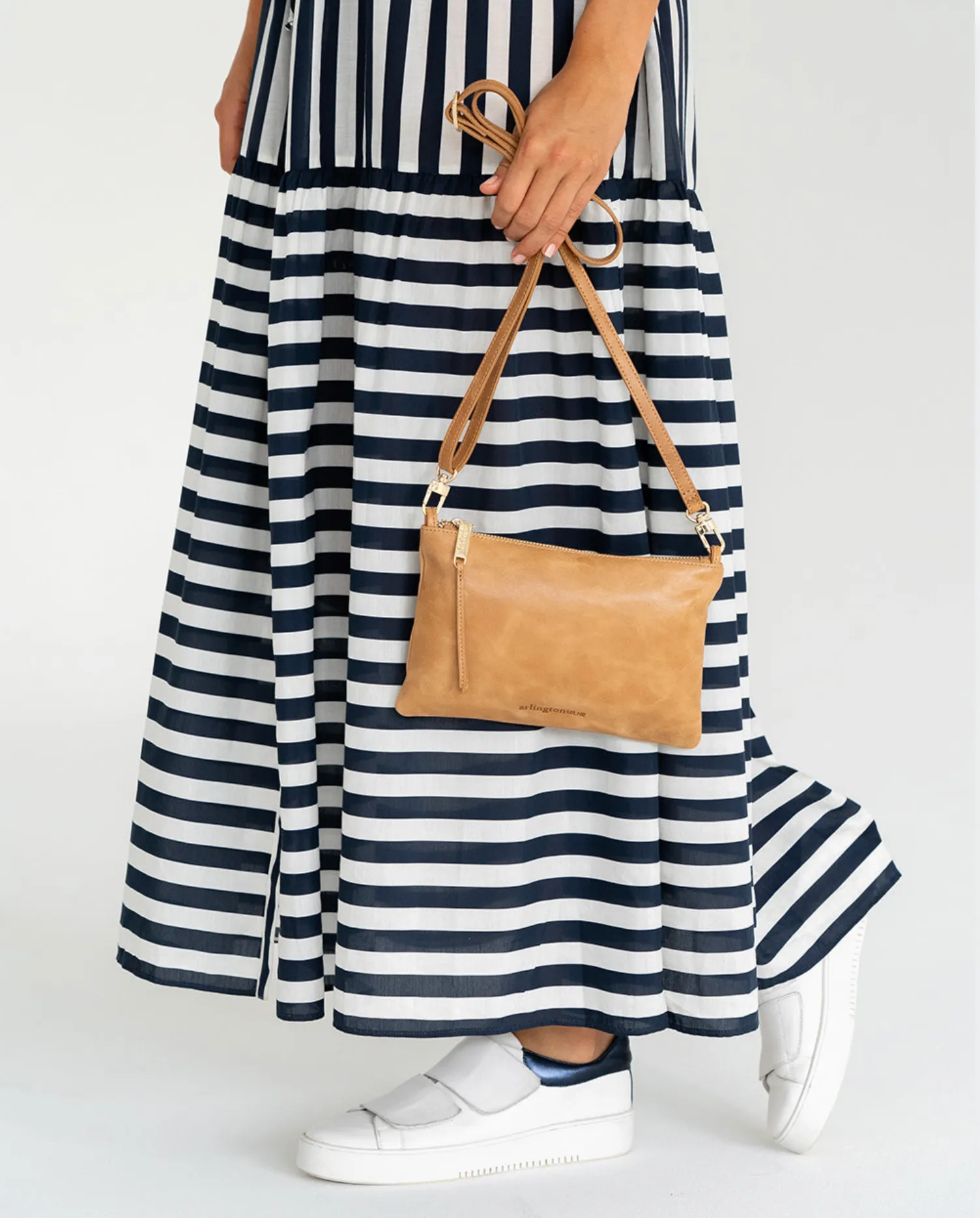 Arlington Milne Molly Crossbody -Vintage Tan