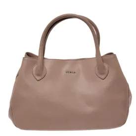 Beige Leather Giselle Tote