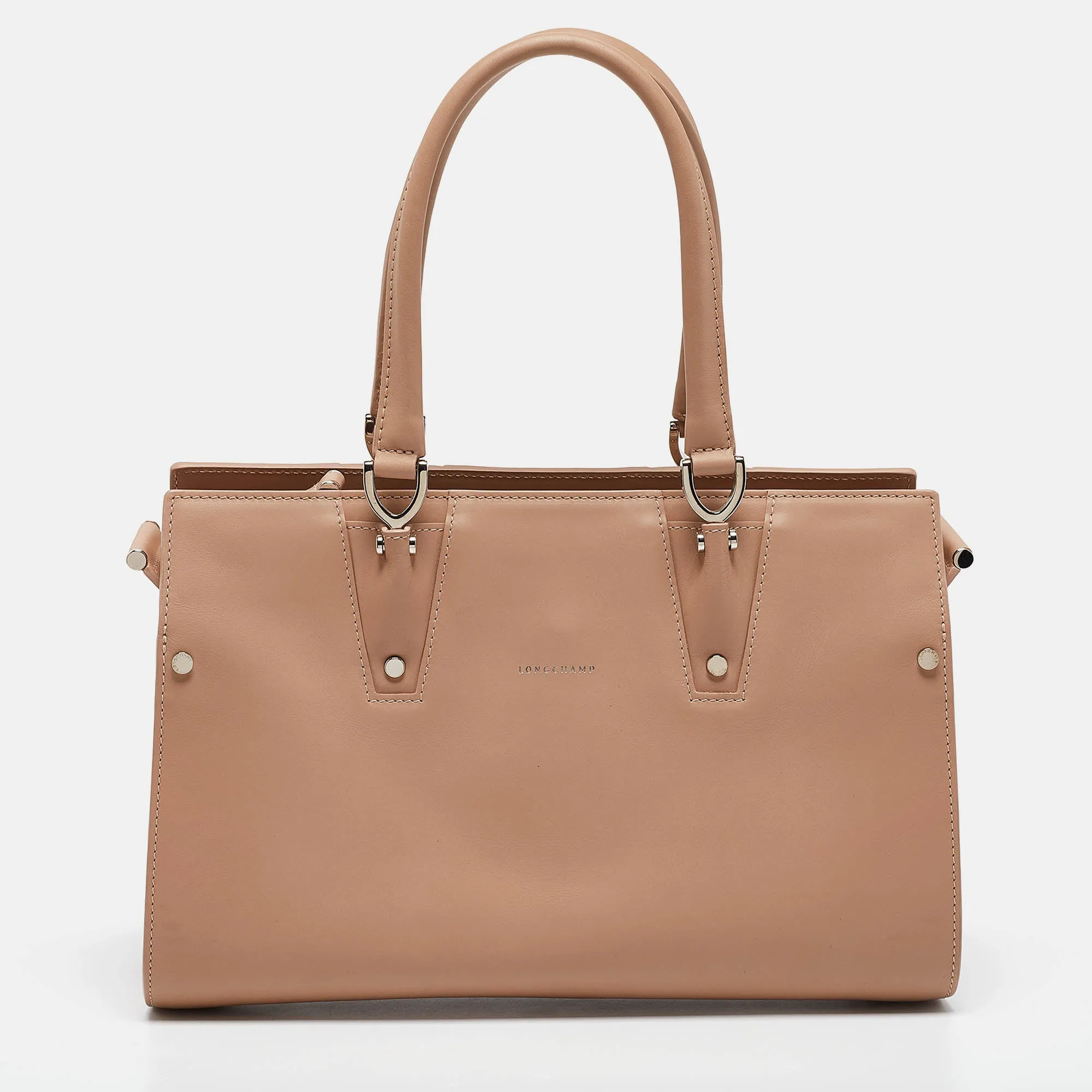 Beige Leather Small Paris Premiere Tote