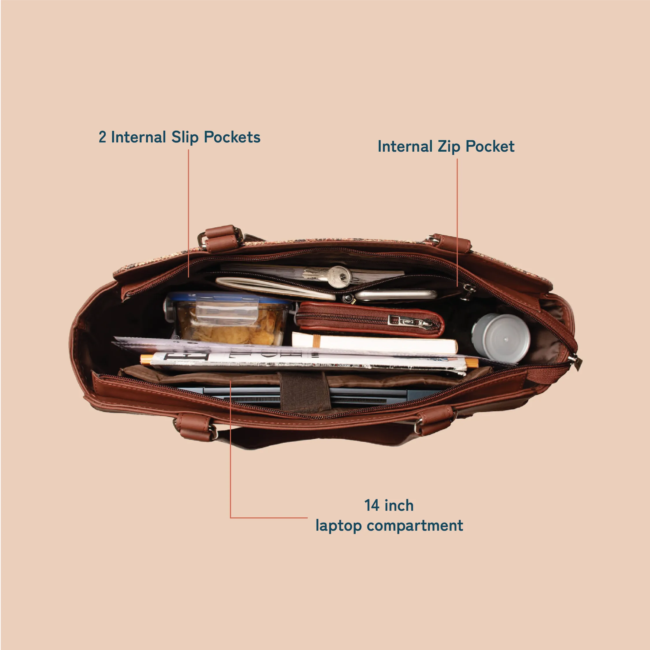 Bidri Kaiser Classic Work Tote