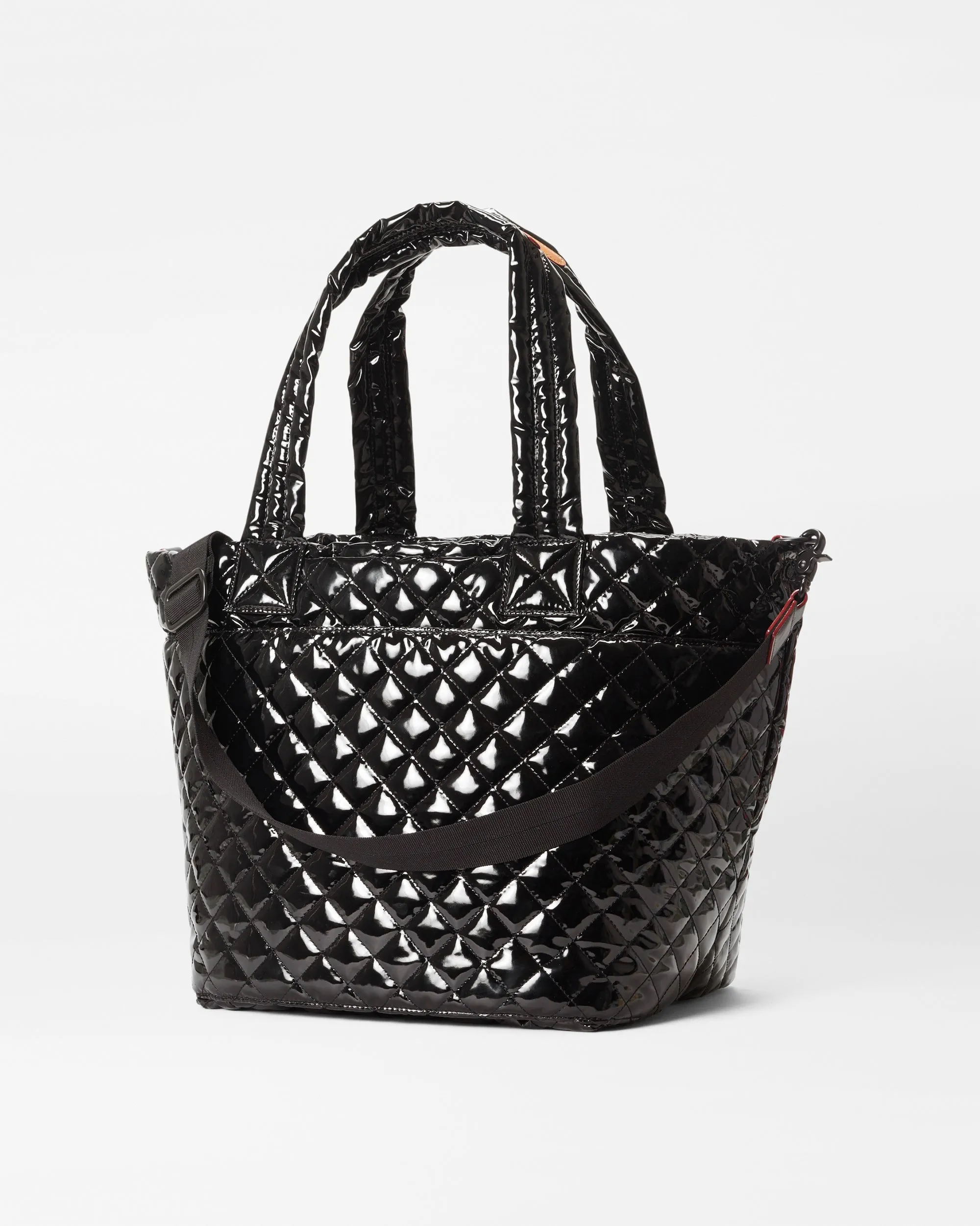 Black Lacquer Medium Metro Tote Deluxe