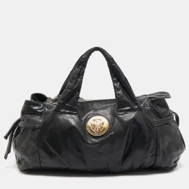 Black Leather Hysteria Tote