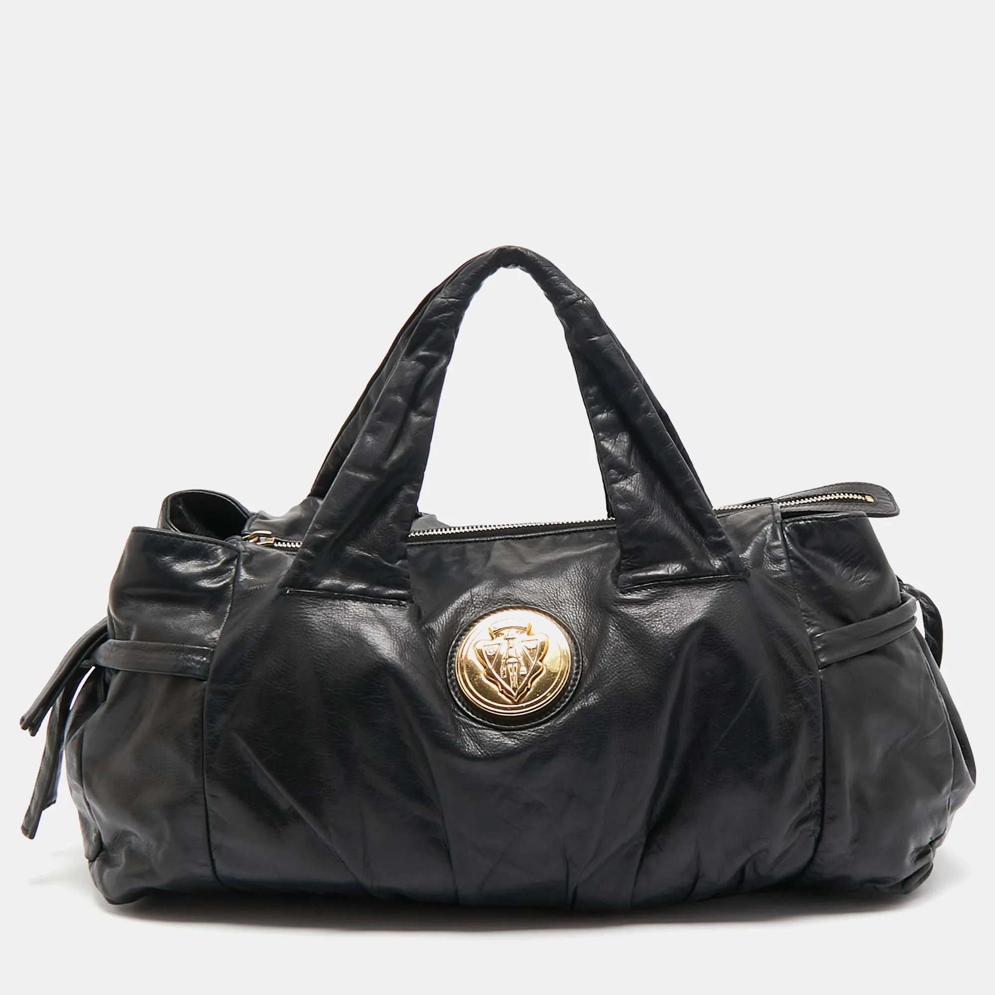 Black Leather Hysteria Tote