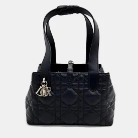 Black Leather Small Toujours Tote Bag