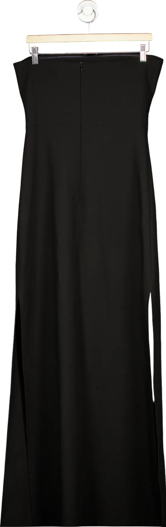 Black Strapless Maxi Dress L