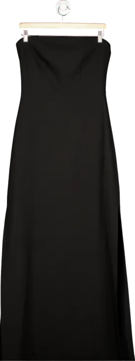 Black Strapless Maxi Dress L