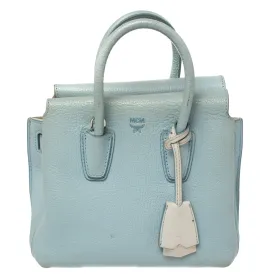 Blue Leather Mini Milla Tote