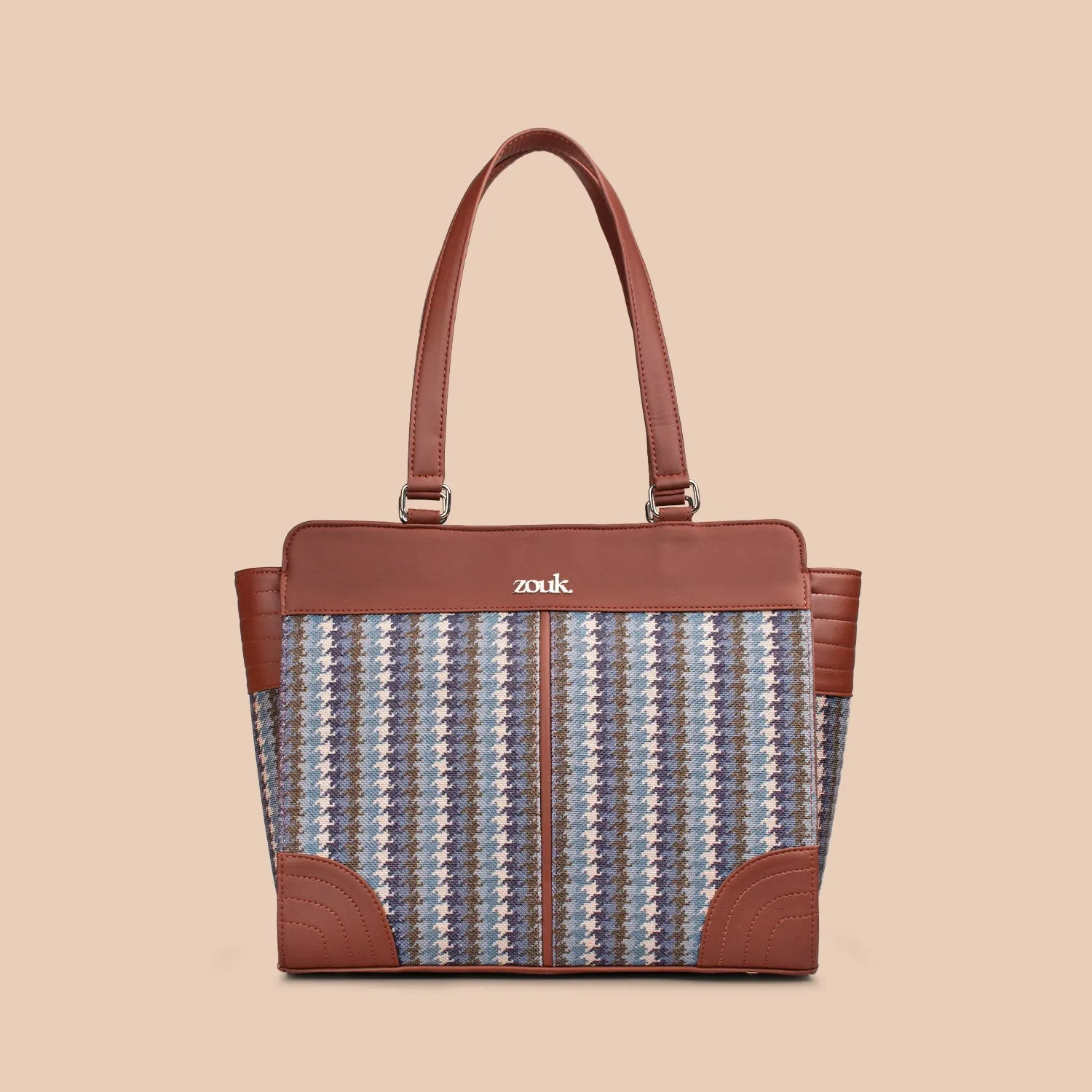 Bombay Houndstooth Classic Work Tote