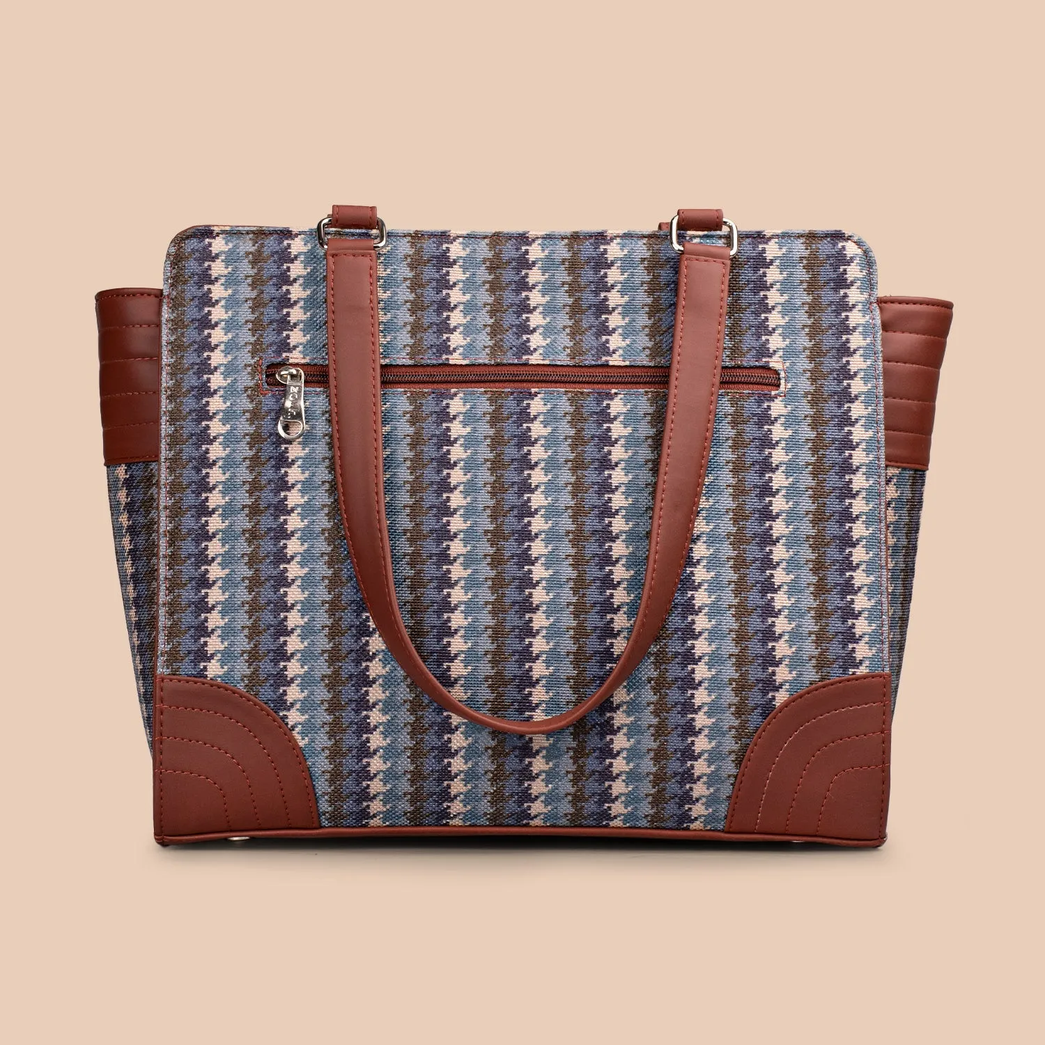 Bombay Houndstooth Classic Work Tote