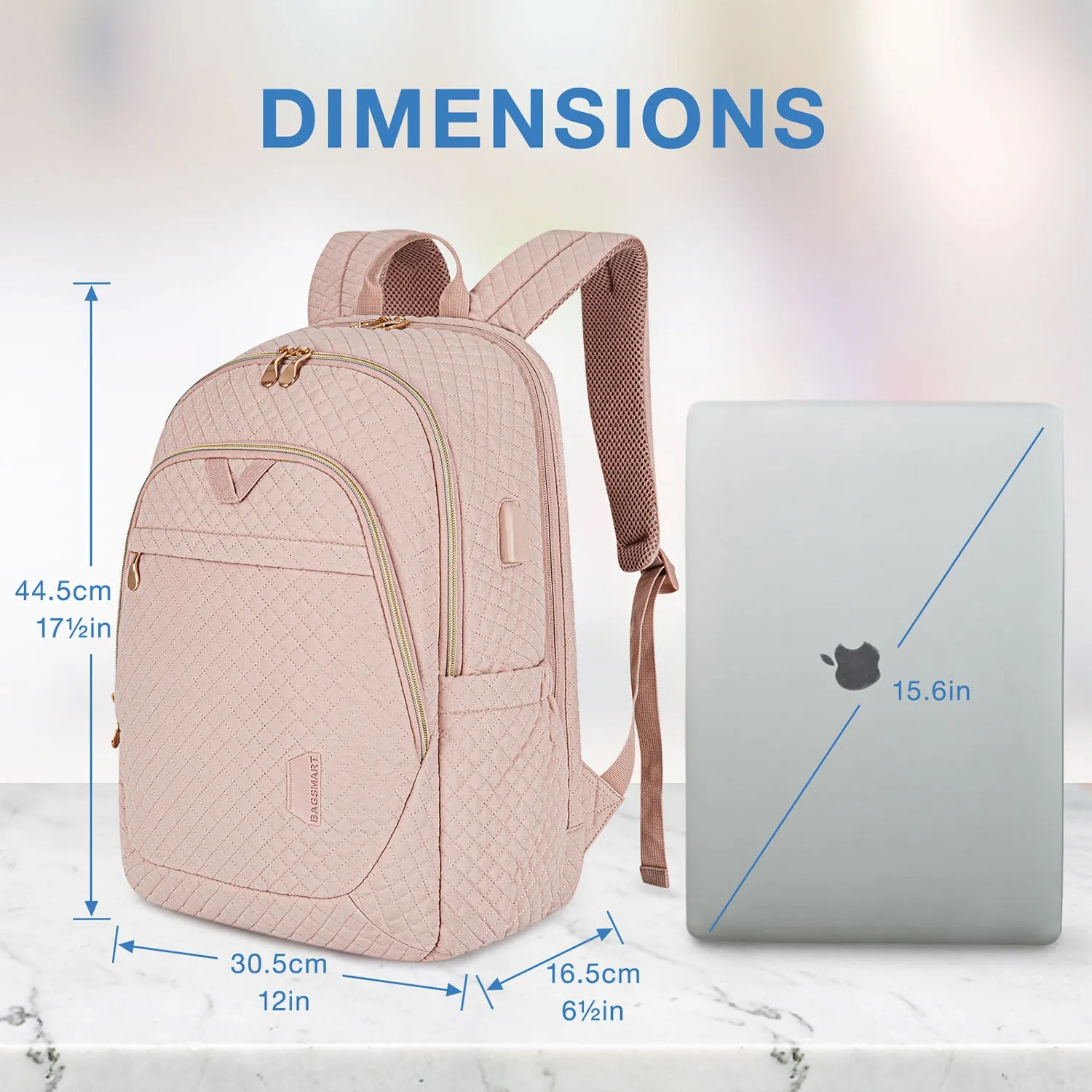 Bonchemin Multi-Pocket Laptop Backpack