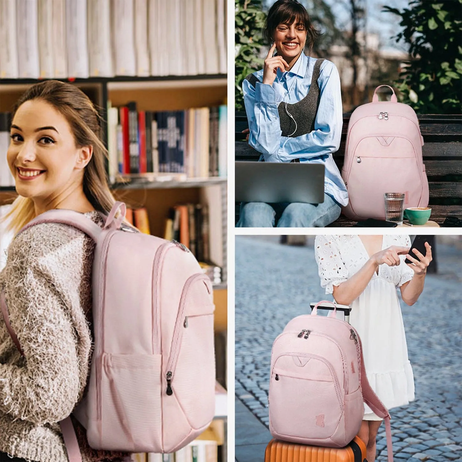 Bonchemin Multi-Pocket Laptop Backpack