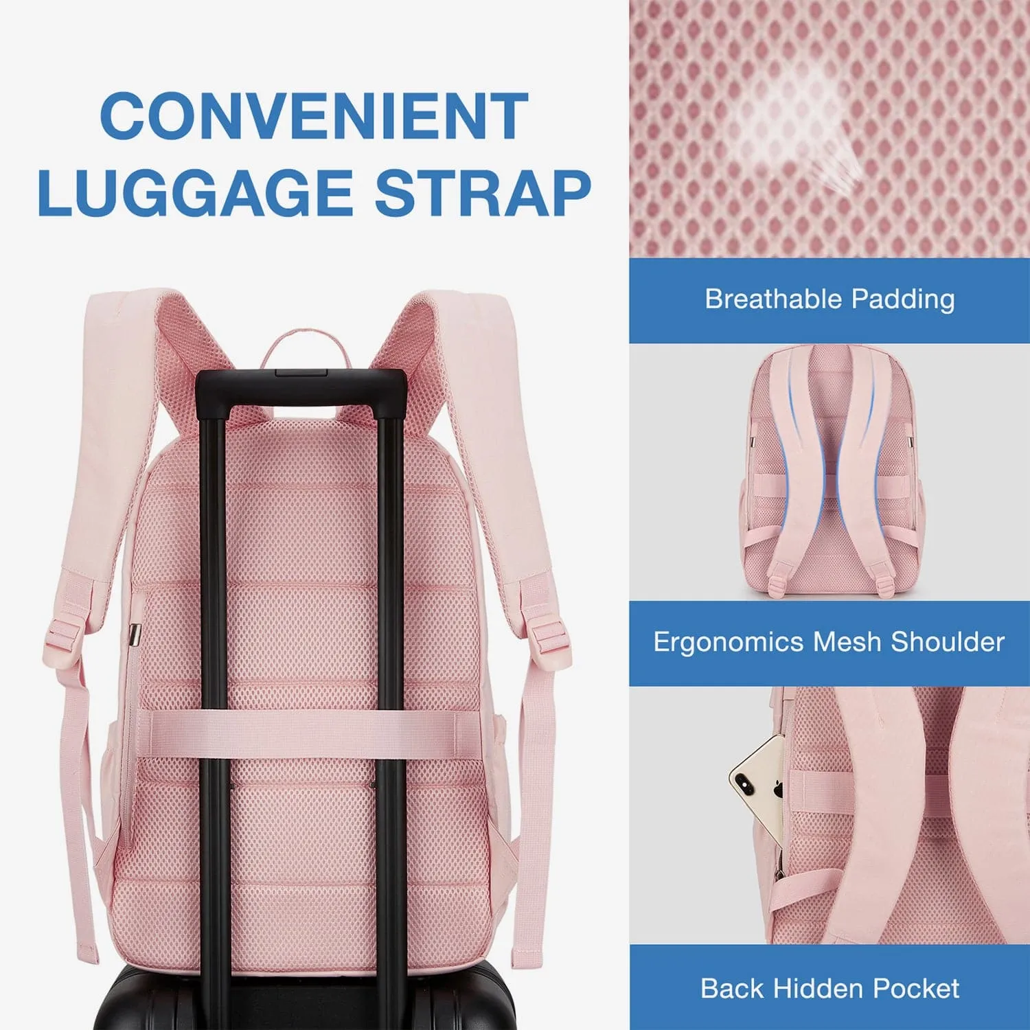 Bonchemin Multi-Pocket Laptop Backpack