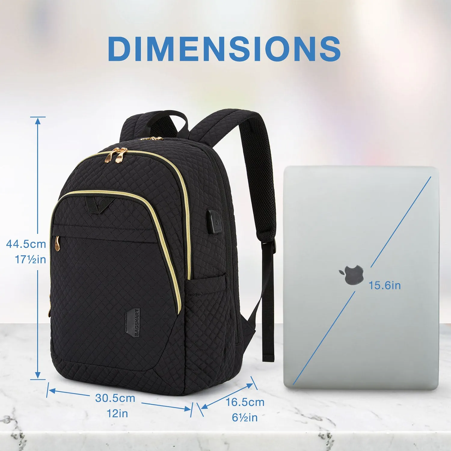 Bonchemin Multi-Pocket Laptop Backpack