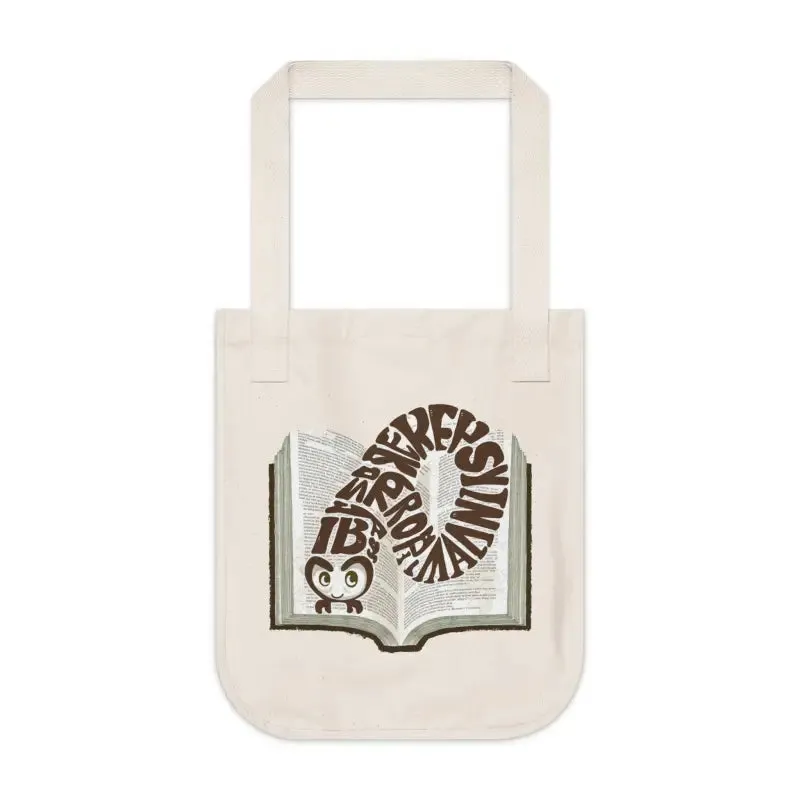 Bookworm Organic Canvas Chic Tote by Dipaliz