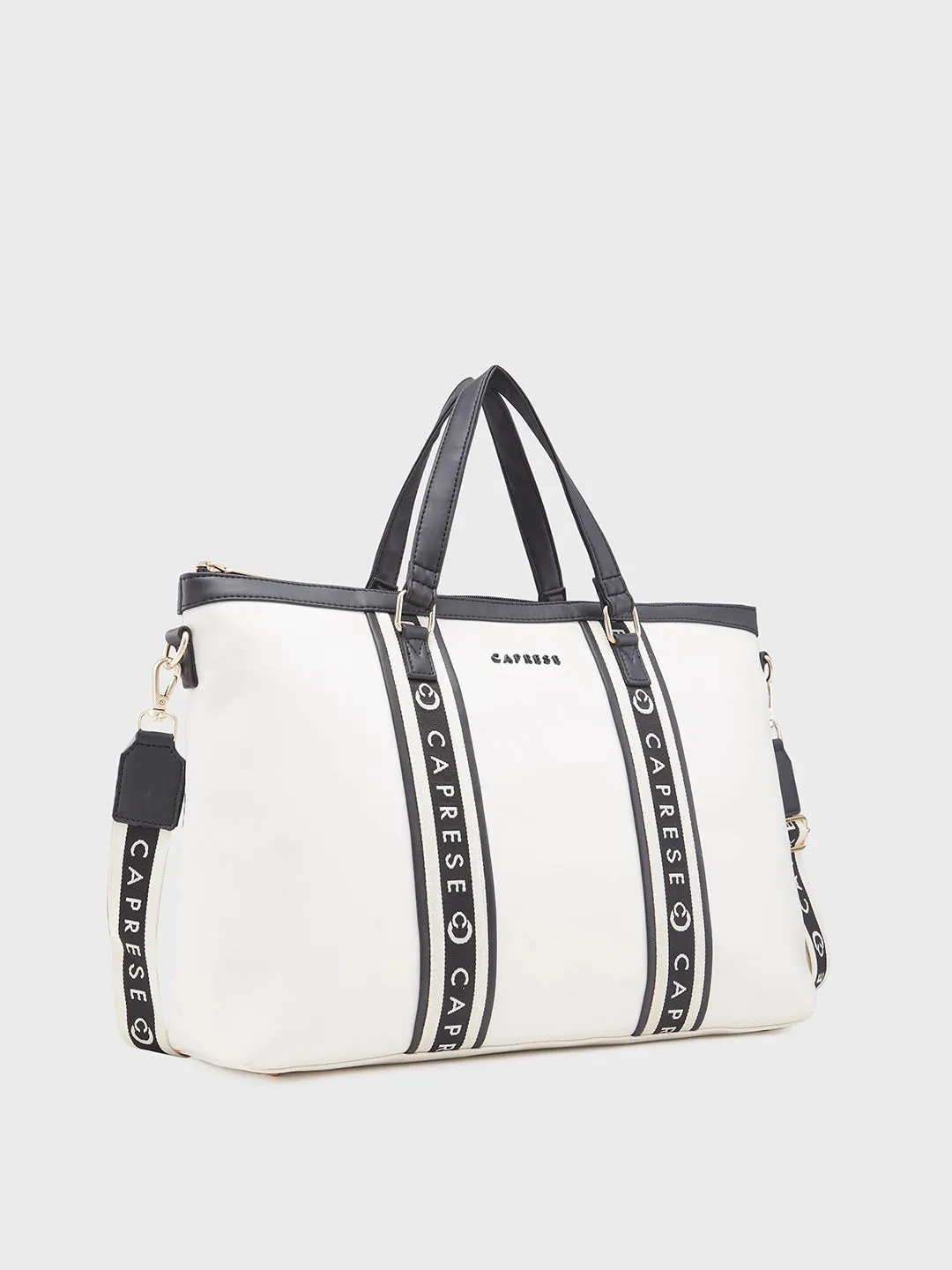 Caprese Trinity Laptop Bag Large Women Handbag | Office Handbag Cream