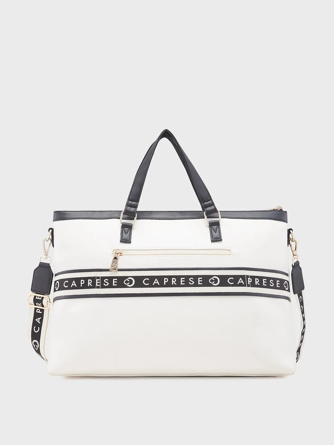 Caprese Trinity Laptop Bag Large Women Handbag | Office Handbag Cream