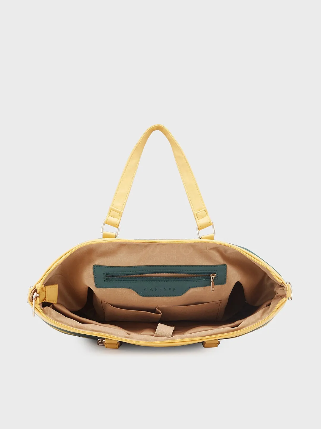 Caprese Trinity Laptop Bag Large Women Handbag | Office Handbag Dark Green