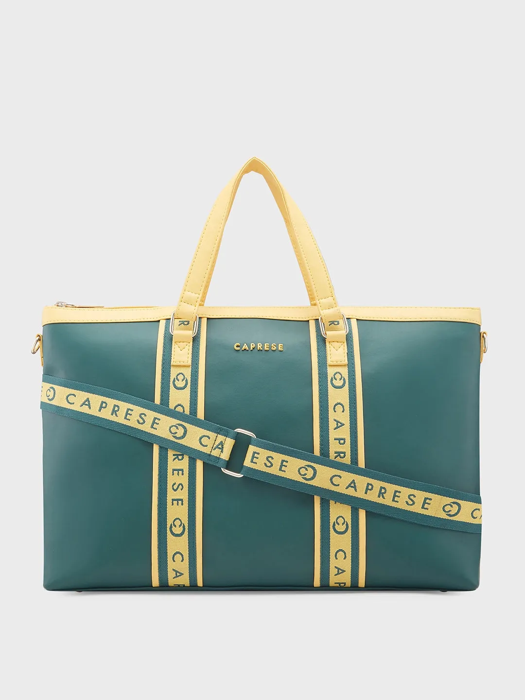 Caprese Trinity Laptop Bag Large Women Handbag | Office Handbag Dark Green