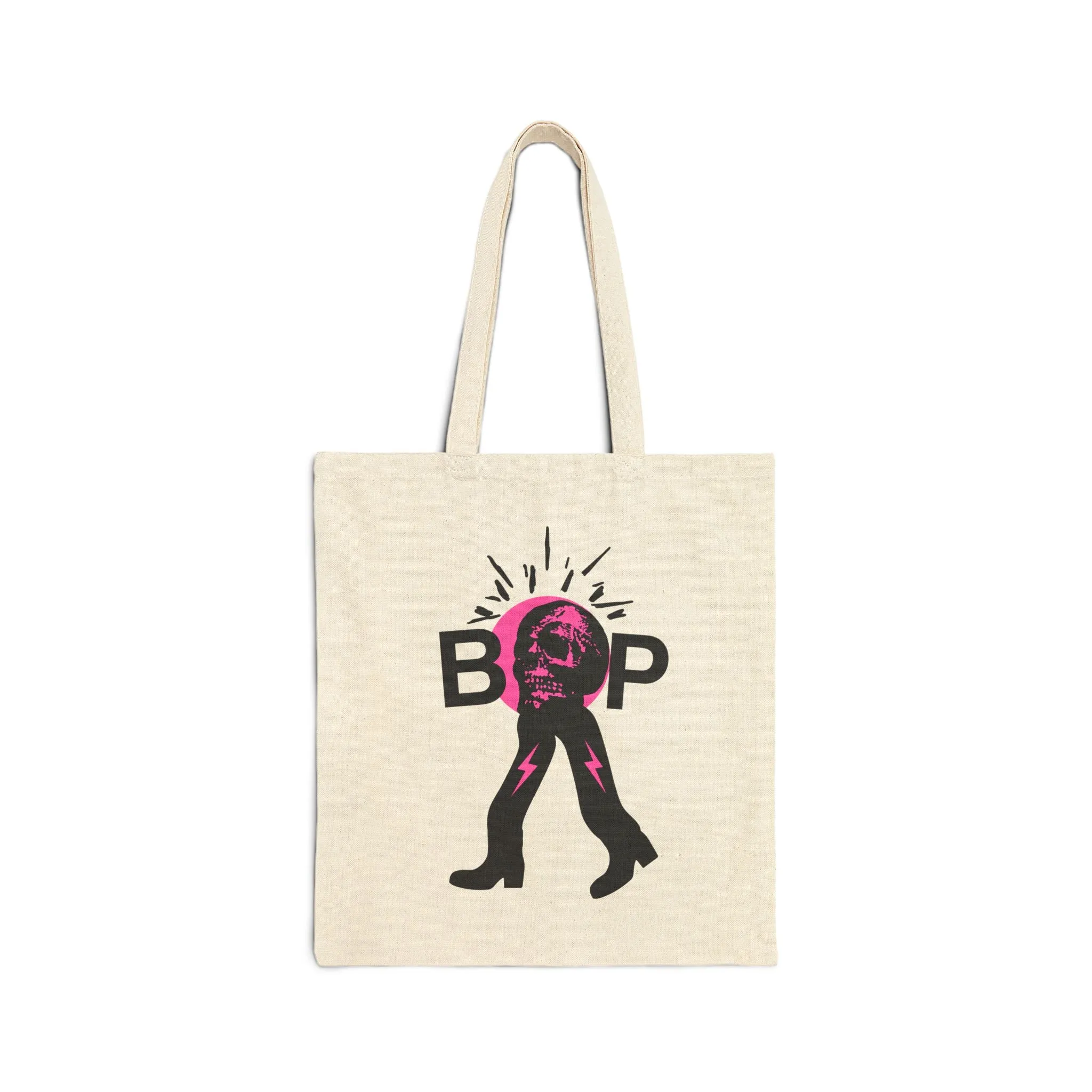Coffee Bop™ CoffeeHead Tote Bag – Natural Canvas, Bold Design