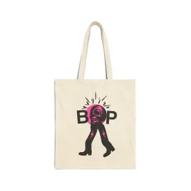 Coffee Bop™ CoffeeHead Tote Bag – Natural Canvas, Bold Design