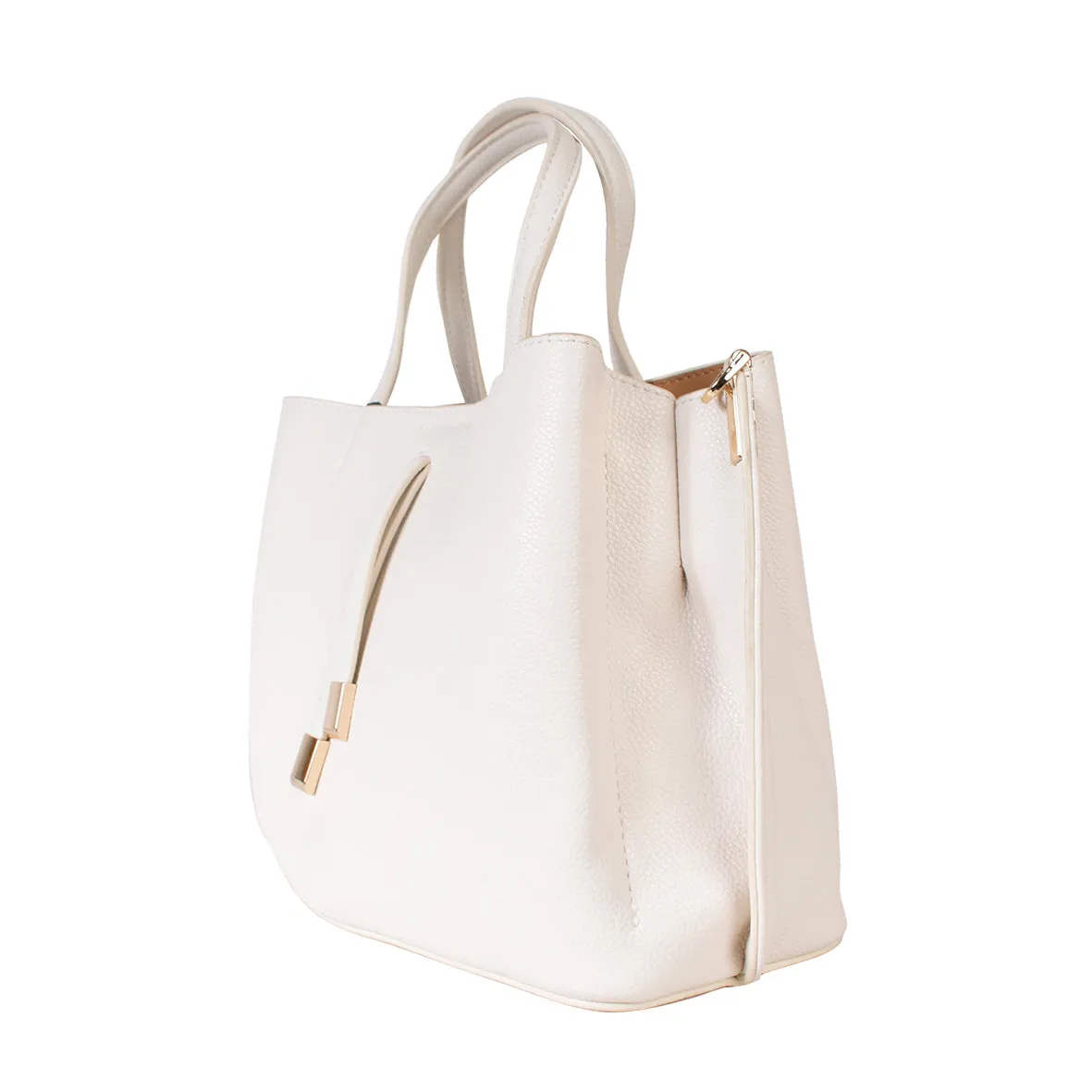Cream Handbag - F-7665