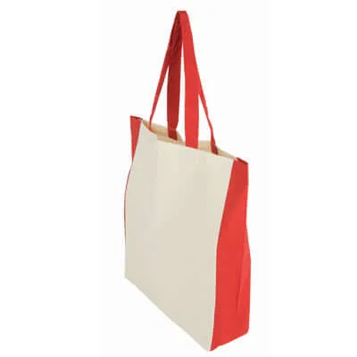 Eco Canvas Bag with coloured wall