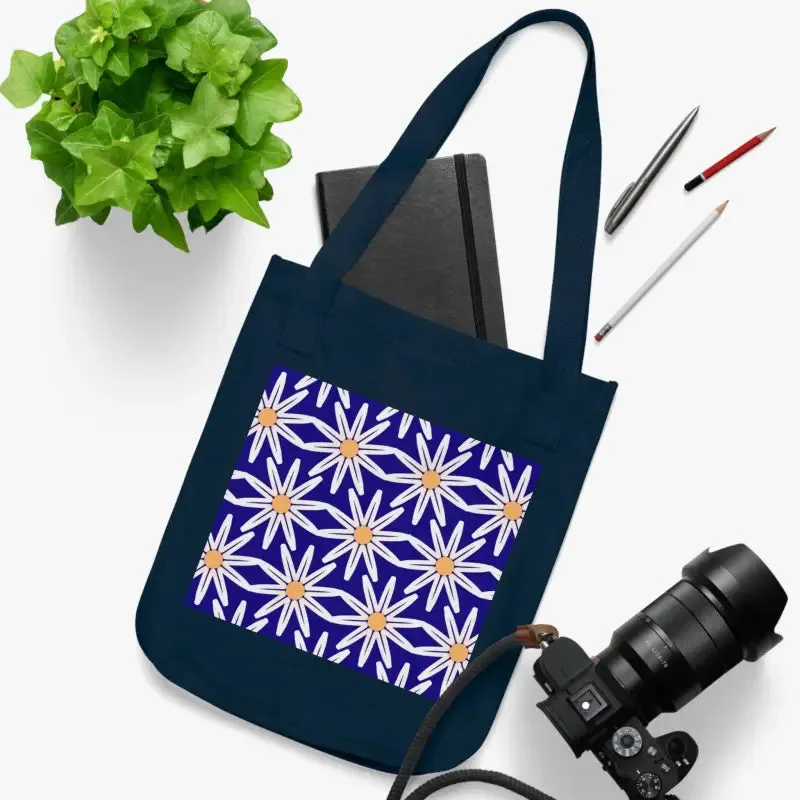 Eco Chic Bloom Organic Canvas Tote Bag