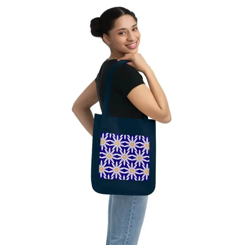 Eco Chic Bloom Organic Canvas Tote Bag