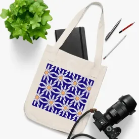 Eco Chic Bloom Organic Canvas Tote Bag
