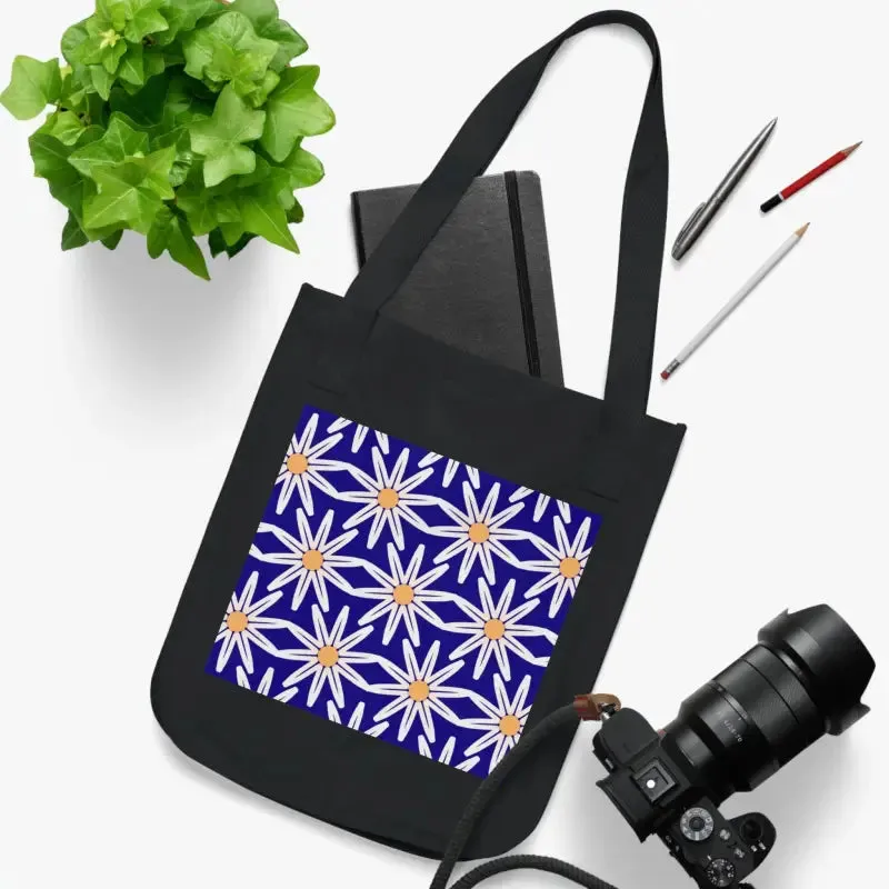 Eco Chic Bloom Organic Canvas Tote Bag