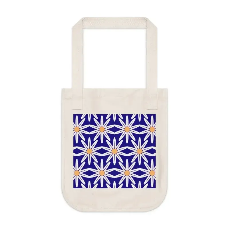 Eco Chic Bloom Organic Canvas Tote Bag