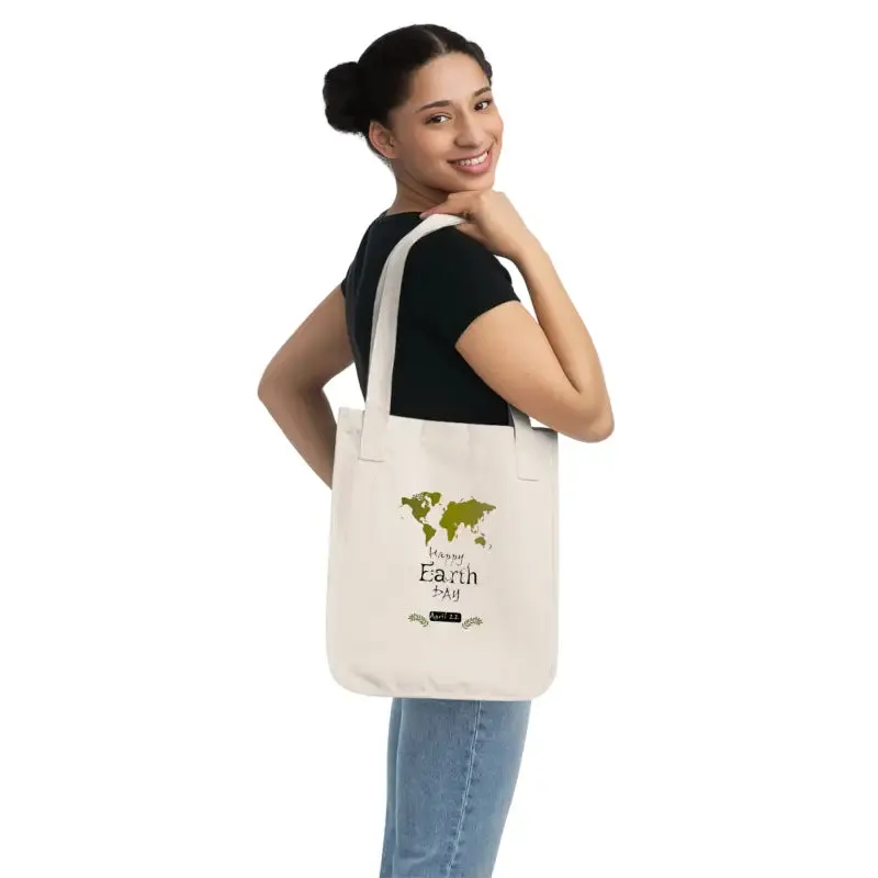 Eco Chic Canvas Tote Bag Earth Day Style