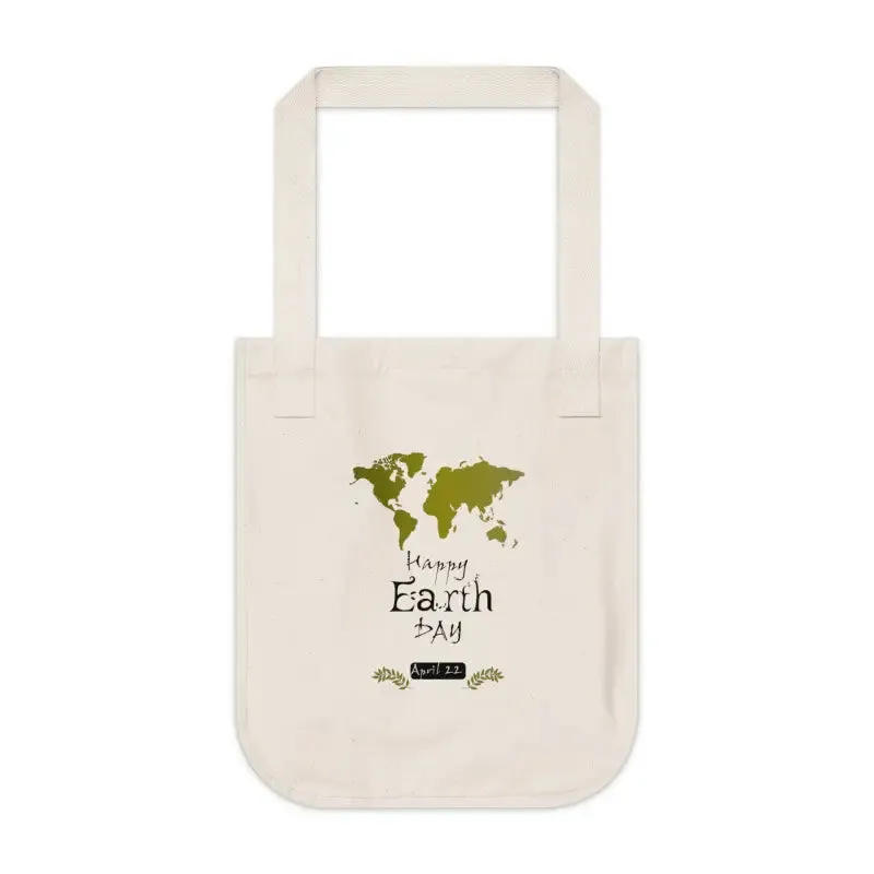 Eco Chic Canvas Tote Bag Earth Day Style