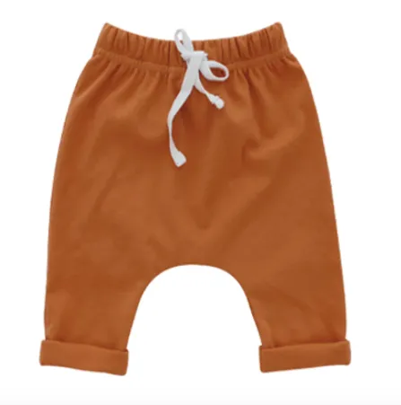 Emerson and Friends - Cotton Baby Joggers in Pumpkin Spice