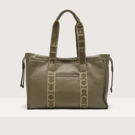 Grained Leather Tote Bag 2day Signature Large