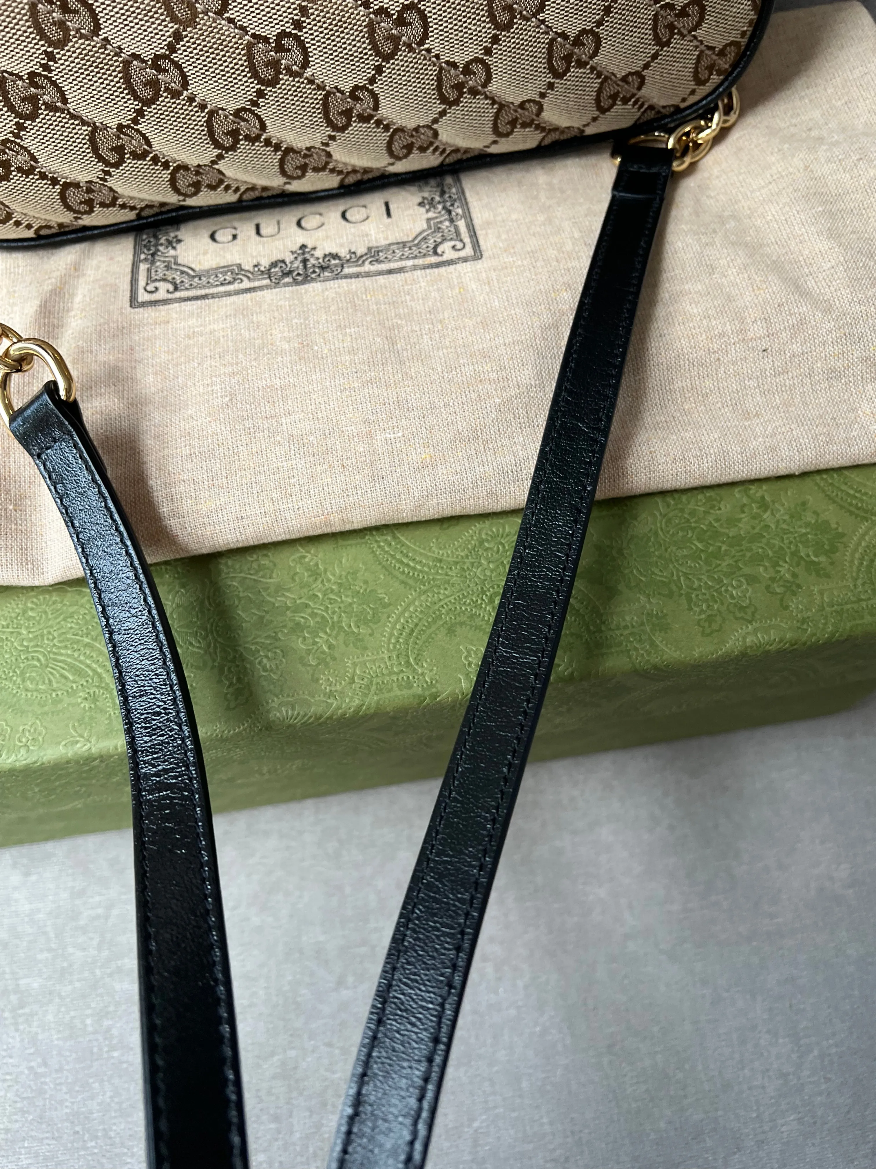 Gucci GG Marmont Canvas Small Shoulder Bag (RRP £1050)