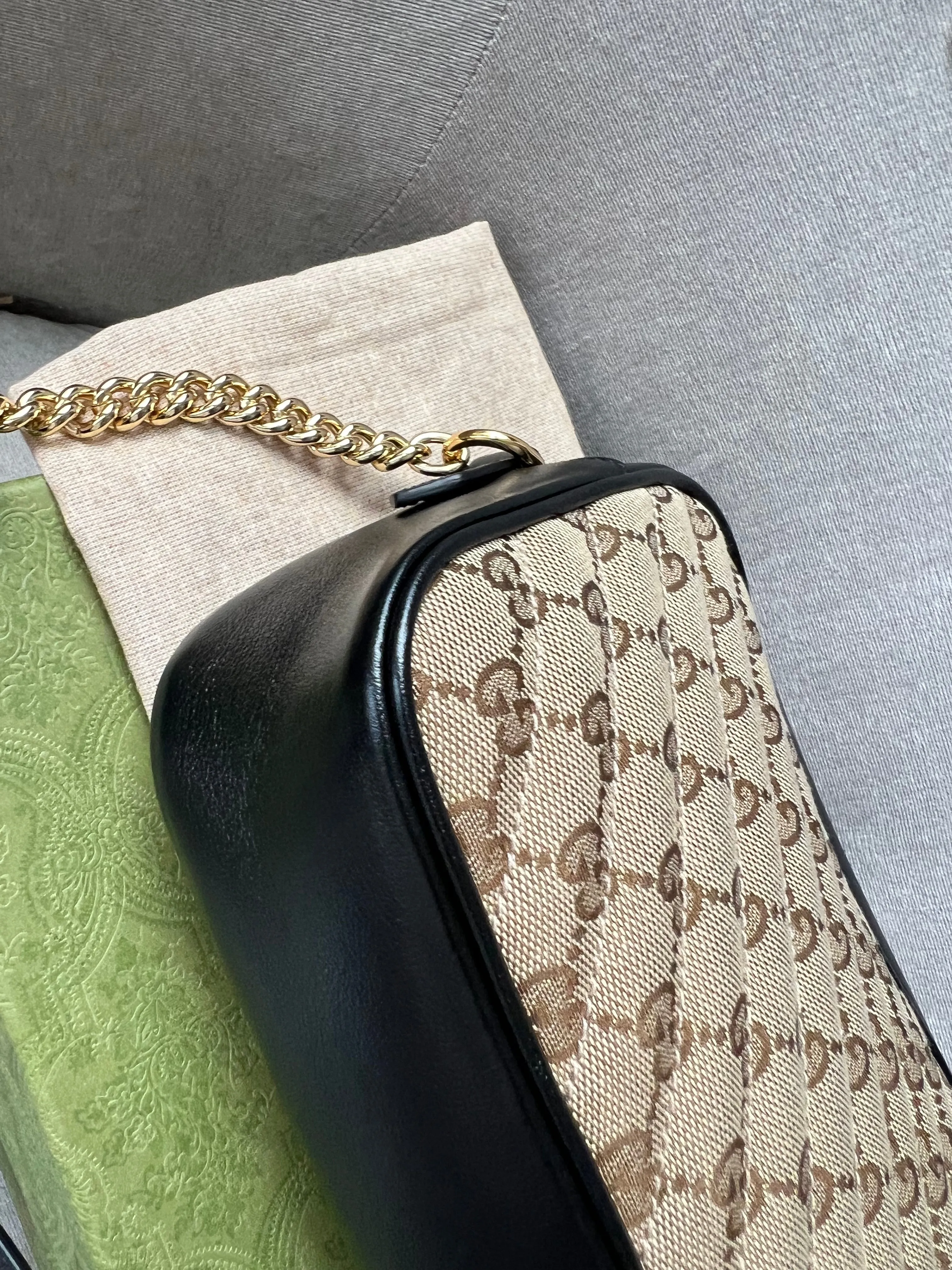 Gucci GG Marmont Canvas Small Shoulder Bag (RRP £1050)