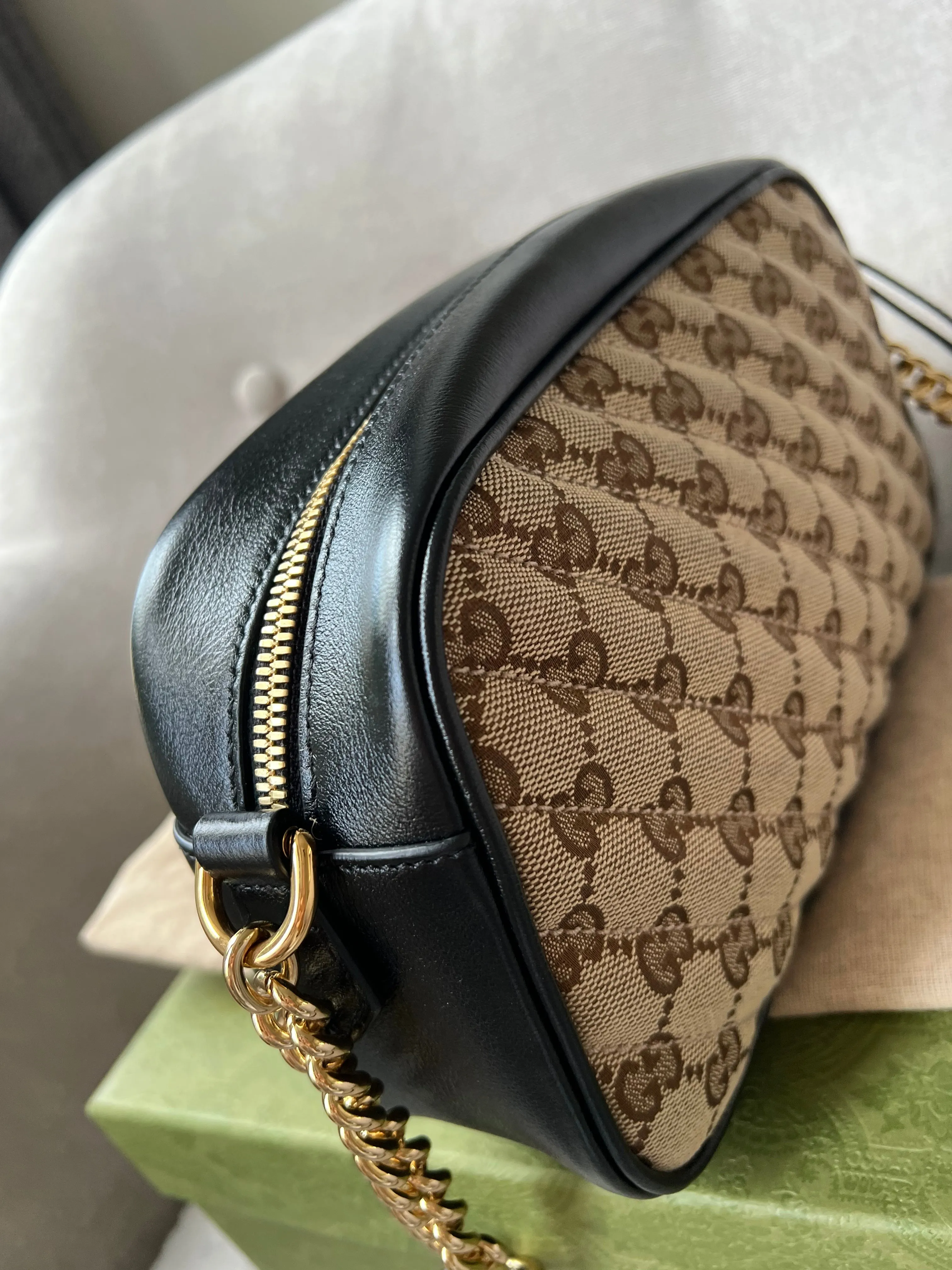Gucci GG Marmont Canvas Small Shoulder Bag (RRP £1050)