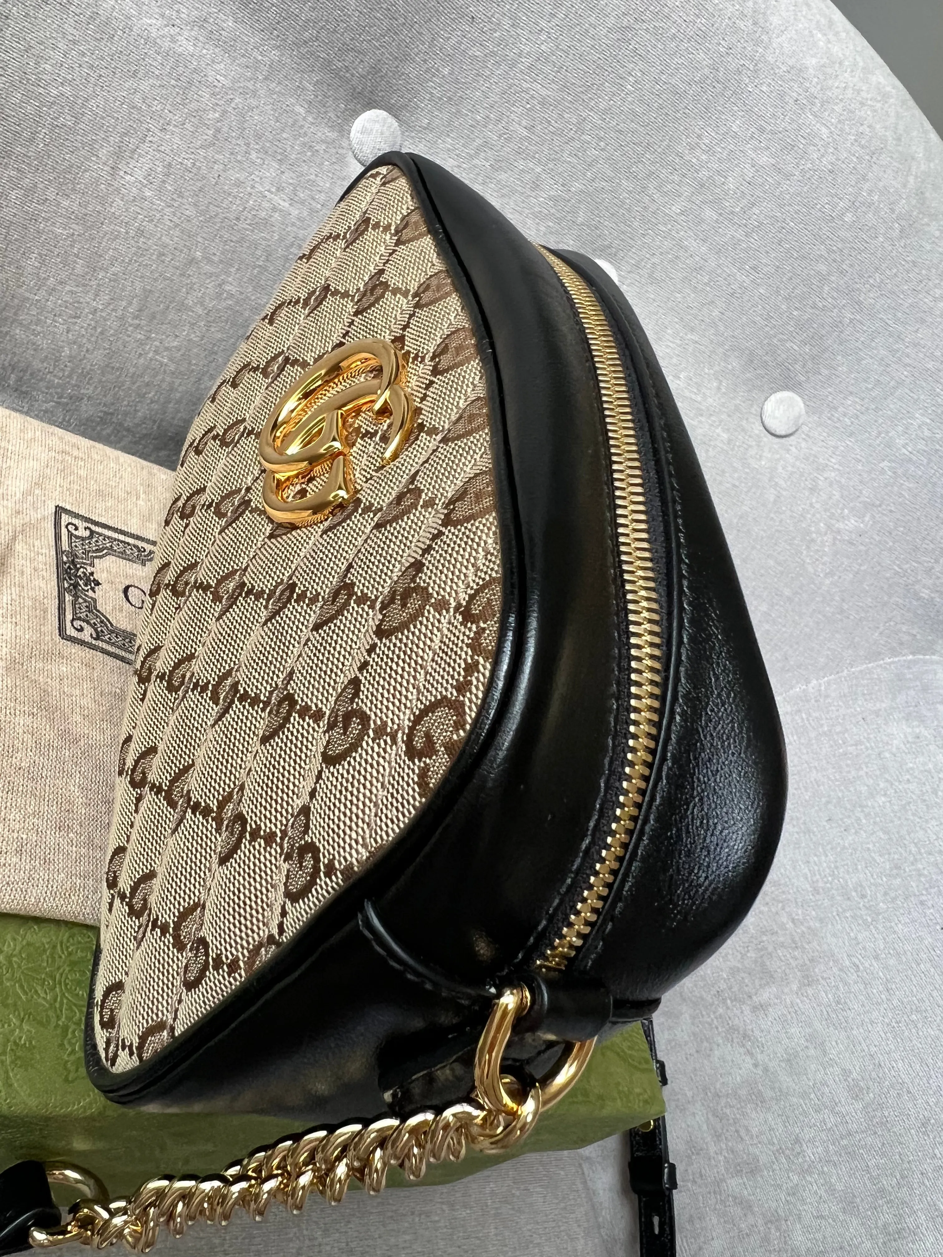 Gucci GG Marmont Canvas Small Shoulder Bag (RRP £1050)