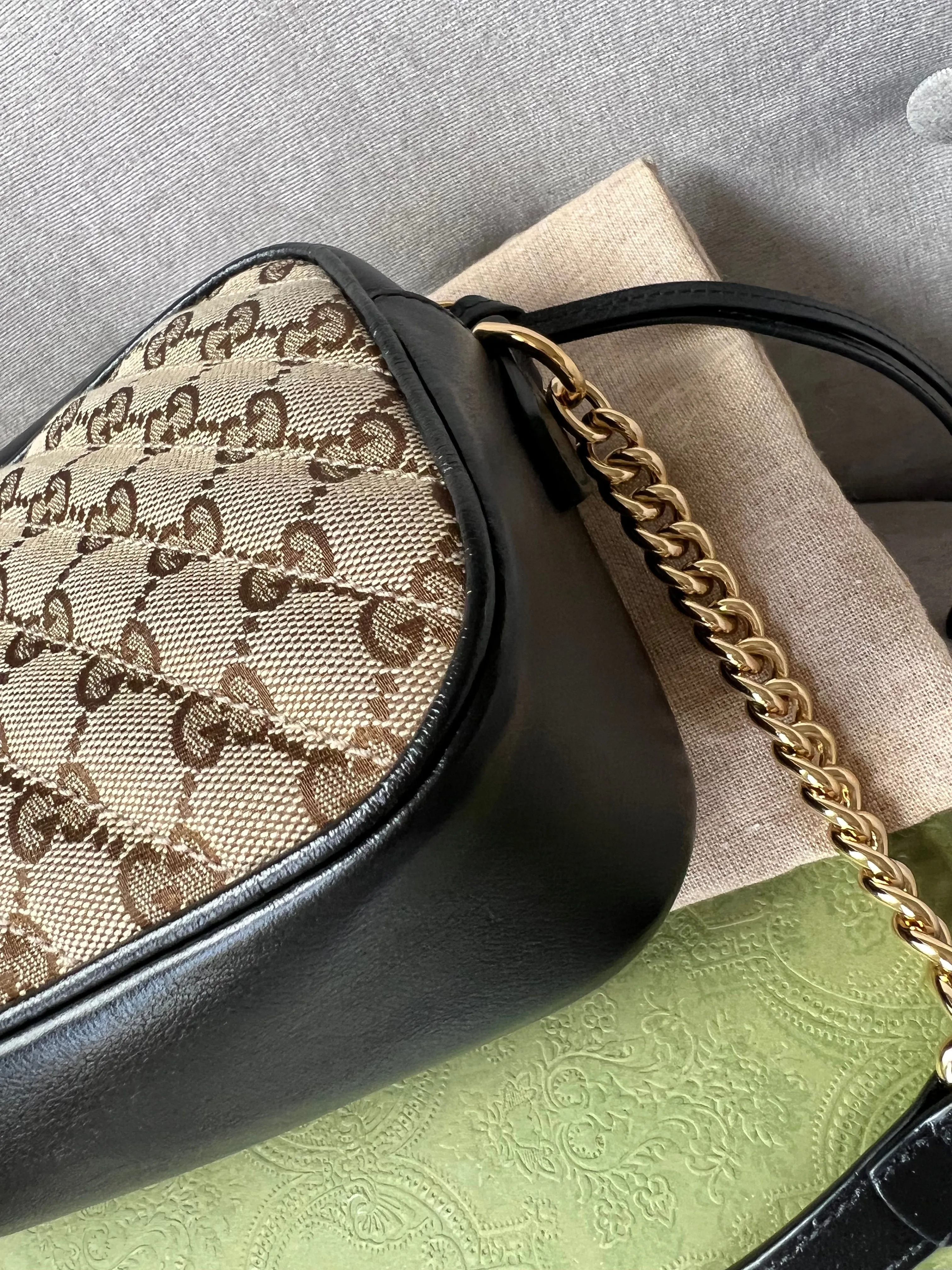 Gucci GG Marmont Canvas Small Shoulder Bag (RRP £1050)