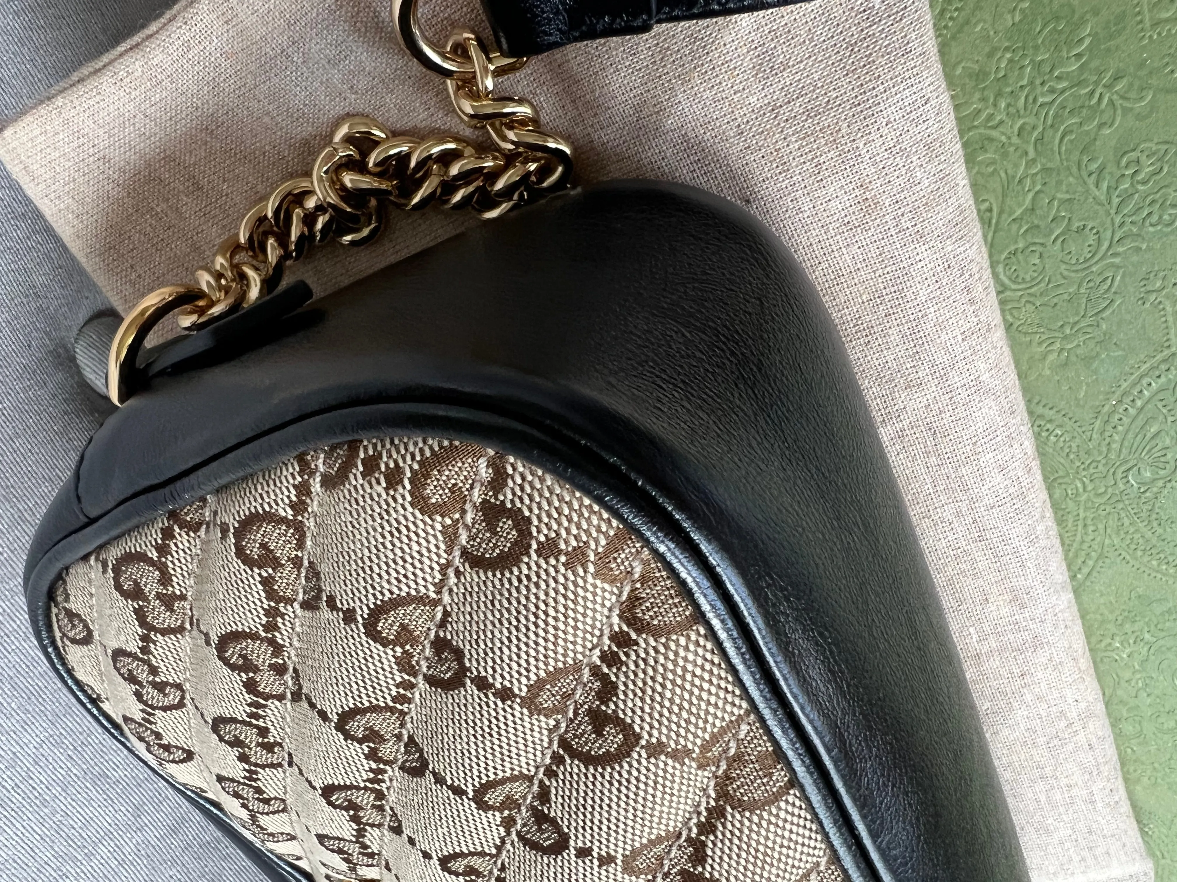 Gucci GG Marmont Canvas Small Shoulder Bag (RRP £1050)