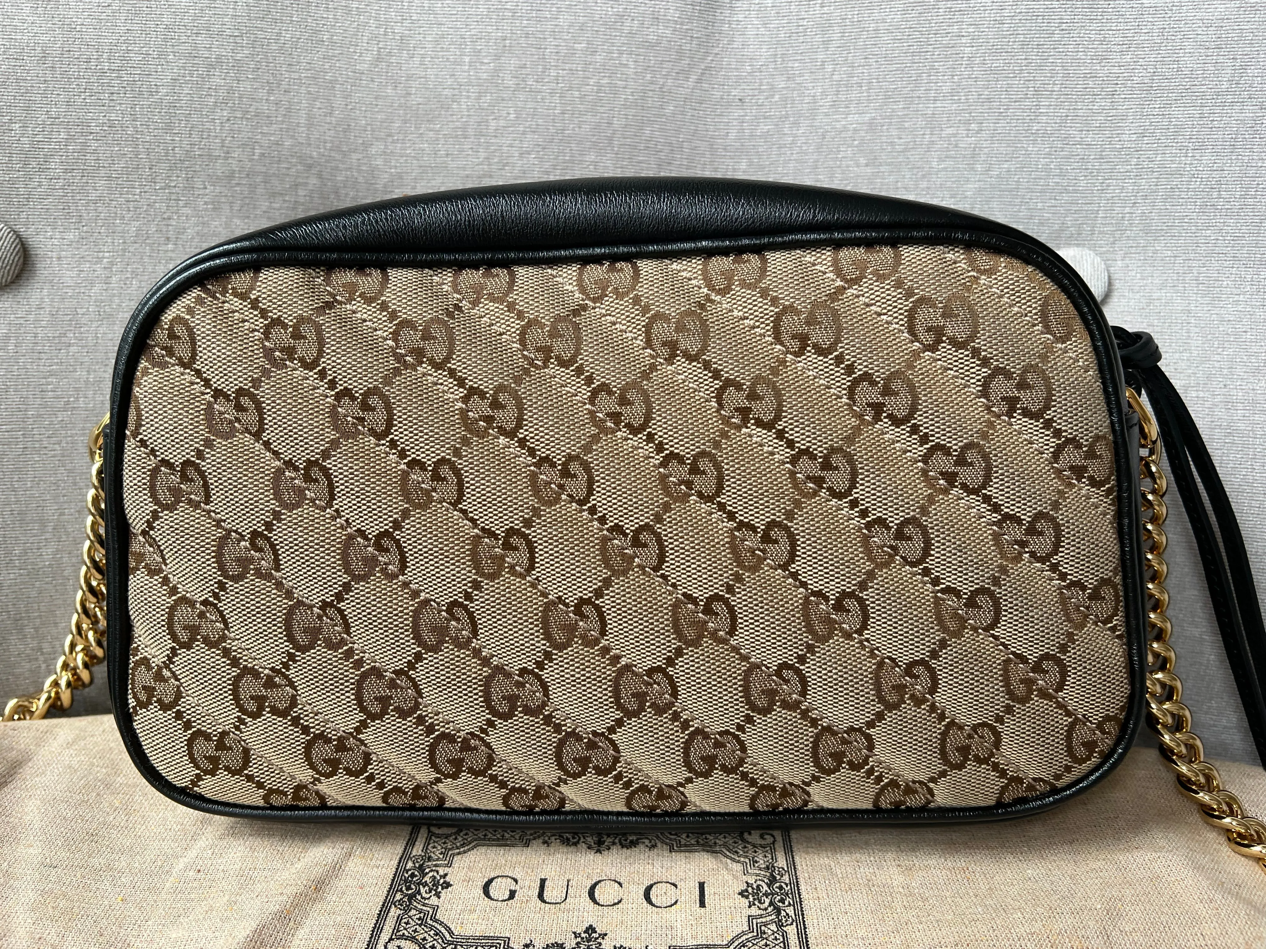 Gucci GG Marmont Canvas Small Shoulder Bag (RRP £1050)