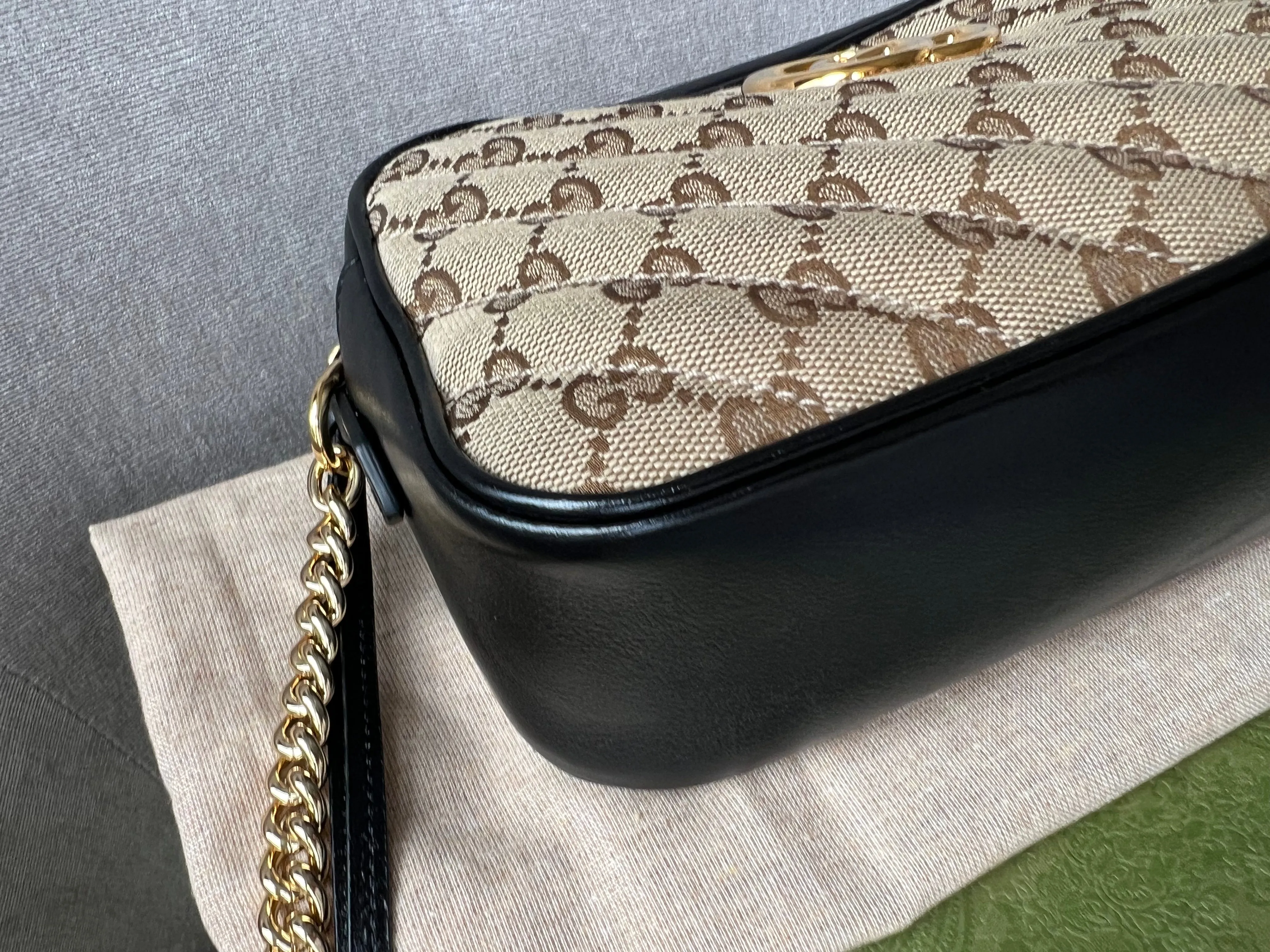 Gucci GG Marmont Canvas Small Shoulder Bag (RRP £1050)