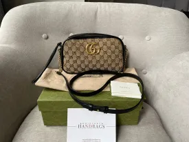 Gucci GG Marmont Canvas Small Shoulder Bag (RRP £1050)