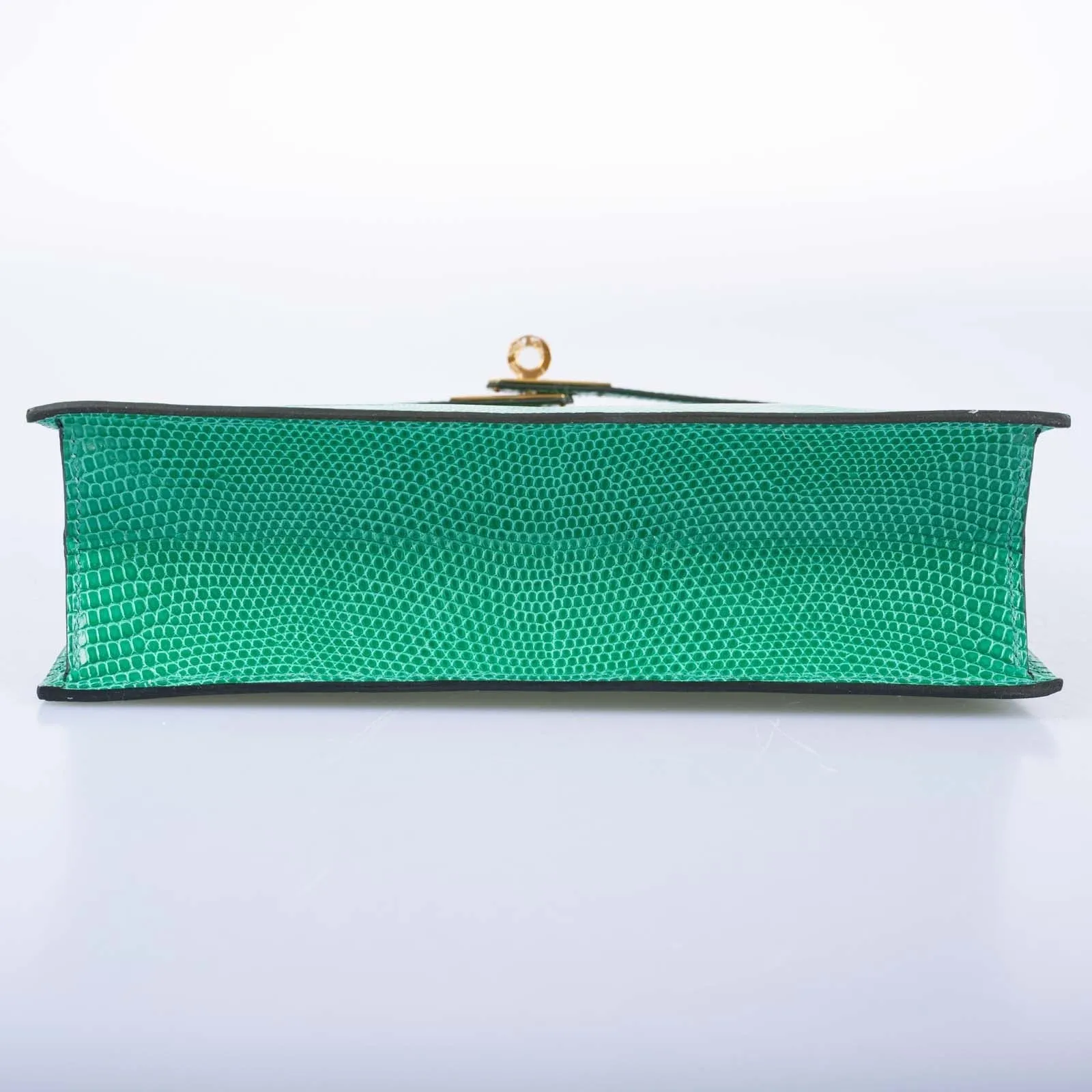Hermès  Kelly Danse II Menthe Shiny Nilo Lizard Gold Hardware