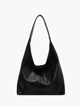 Jenna | Glazed Leather Shoulder Bag
