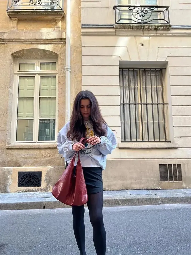 Jenna | Glazed Leather Shoulder Bag