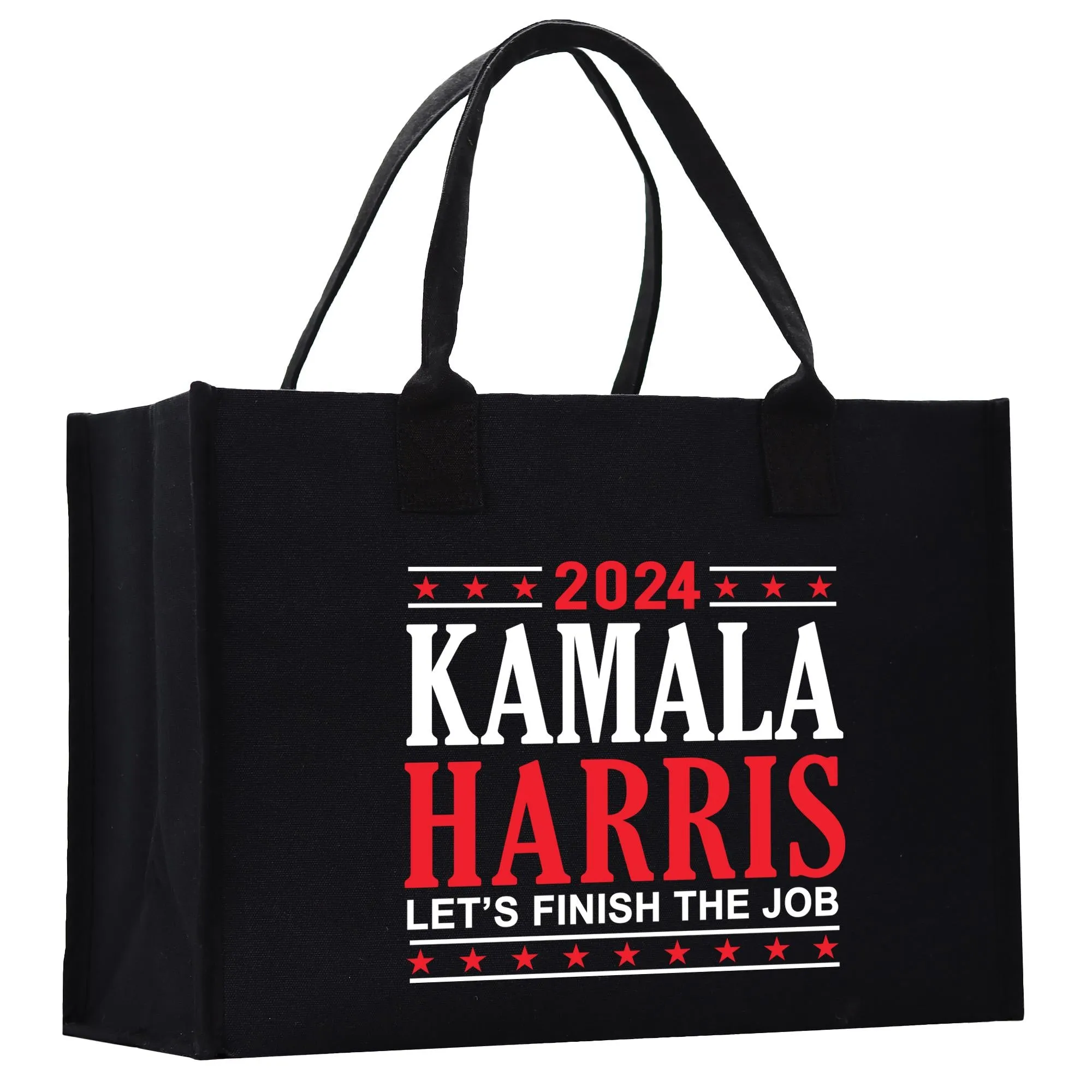 Kamala Harris 2024 Cotton Canvas Tote Bag Kamala Harris Supporter Bag Madam President Tote Gift for Harris Supporter (KHTB1006)